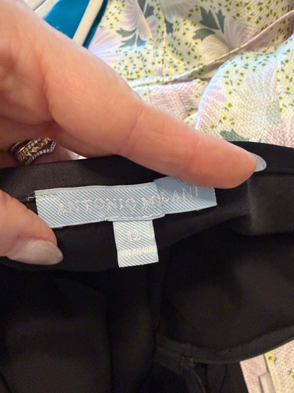 ANTONIO MELANI Black Skirt